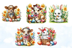 Easter Bunny Clipart Bundle 40 - CraftNest - Digital Crafting and Art