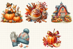 Beautiful Fall Clipart Bundle - CraftNest - Digital Crafting and Art