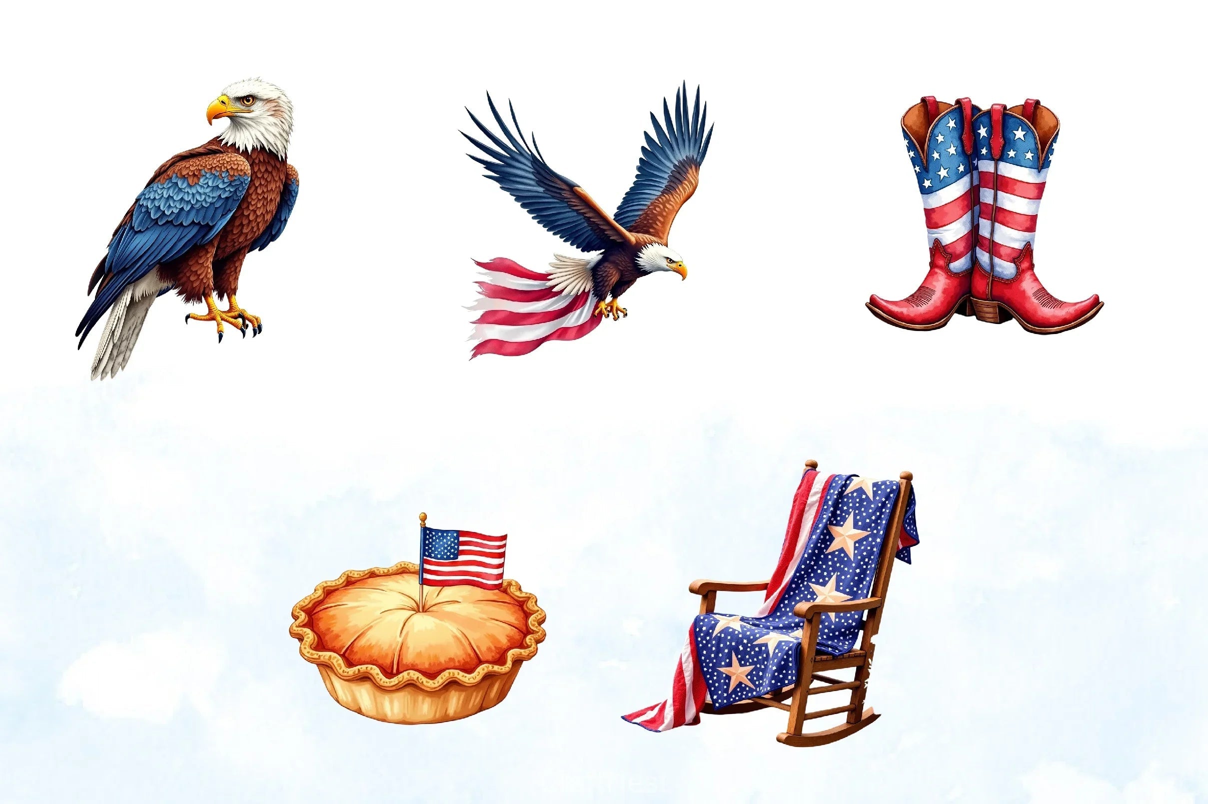 4th of July Clipart Bundle 13 - CraftNest - Digital Crafting and Art