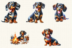 Dachshund Clipart Bundle - CraftNest - Digital Crafting and Art