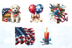 Memorial Day Clipart Bundle 5 - CraftNest - Digital Crafting and Art