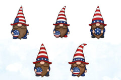 4th July Gnome Clipart Bundle - CraftNest - Digital Crafting and Art