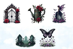 Gothic Spring Clipart Bundle - CraftNest - Digital Crafting and Art