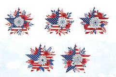 American Patriotic Star Clipart Bundle    2 - CraftNest - Digital Crafting and Art