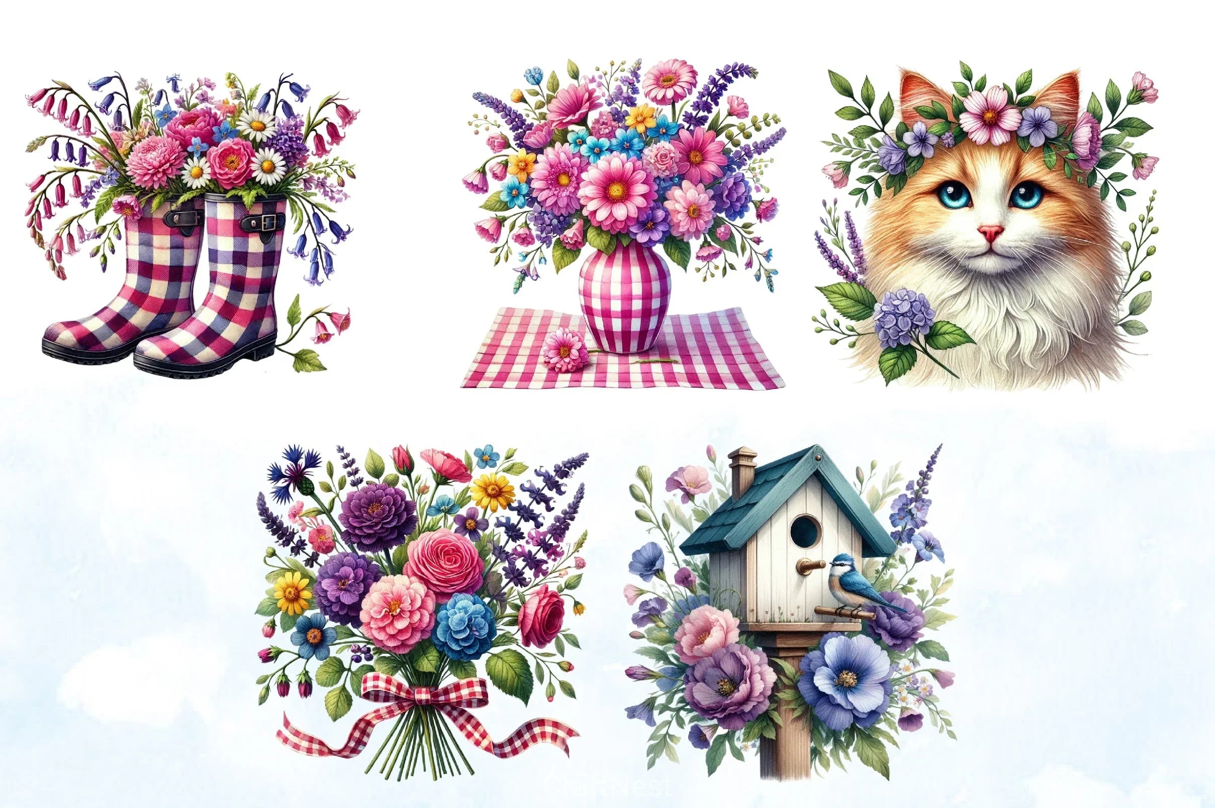 Spring Summer Clipart Bundle 2 - CraftNest - Digital Crafting and Art