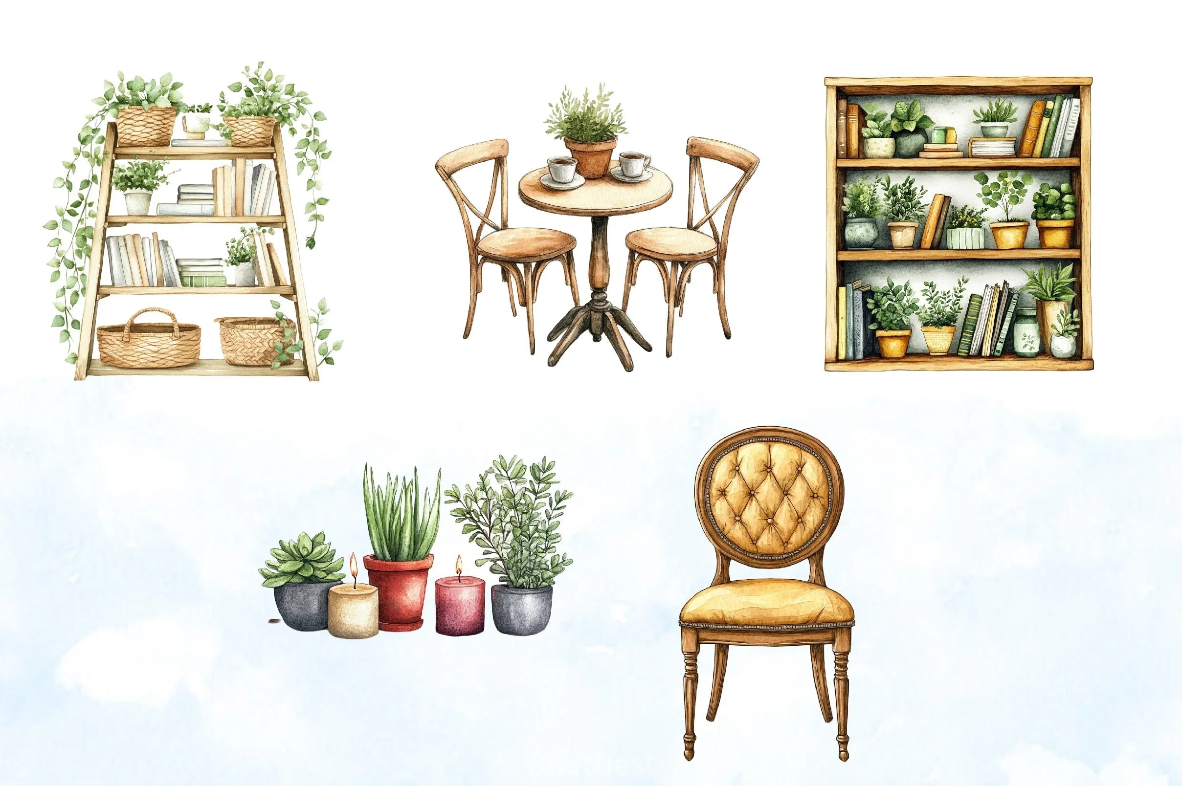 Home Furniture Clipart Bundle 4 - CraftNest - Digital Crafting and Art