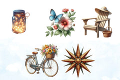 Cozy Summer Clipart Bundle 2 - CraftNest - Digital Crafting and Art