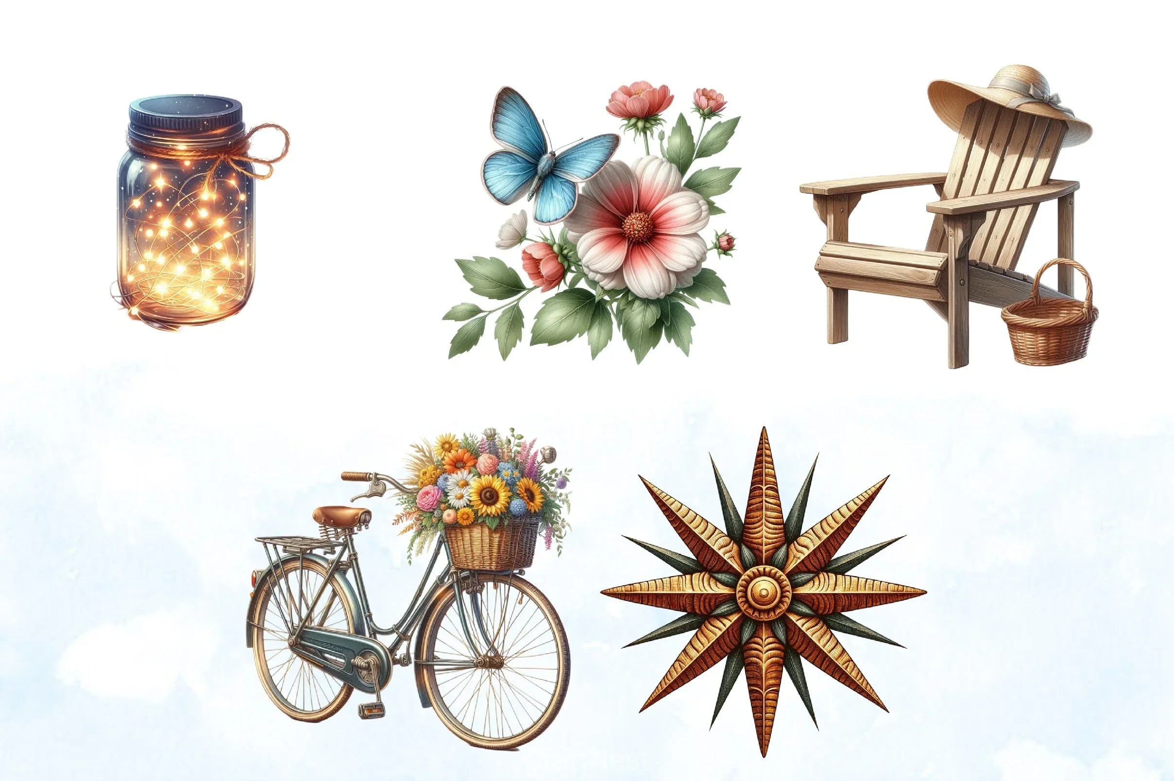 Cozy Summer Clipart Bundle 2 - CraftNest - Digital Crafting and Art