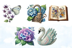 Floral Garden Spring Clipart Bundle - CraftNest - Digital Crafting and Art