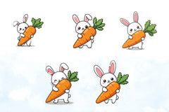 Bunny Spring Easter Clipart Bundle - CraftNest - Digital Crafting and Art