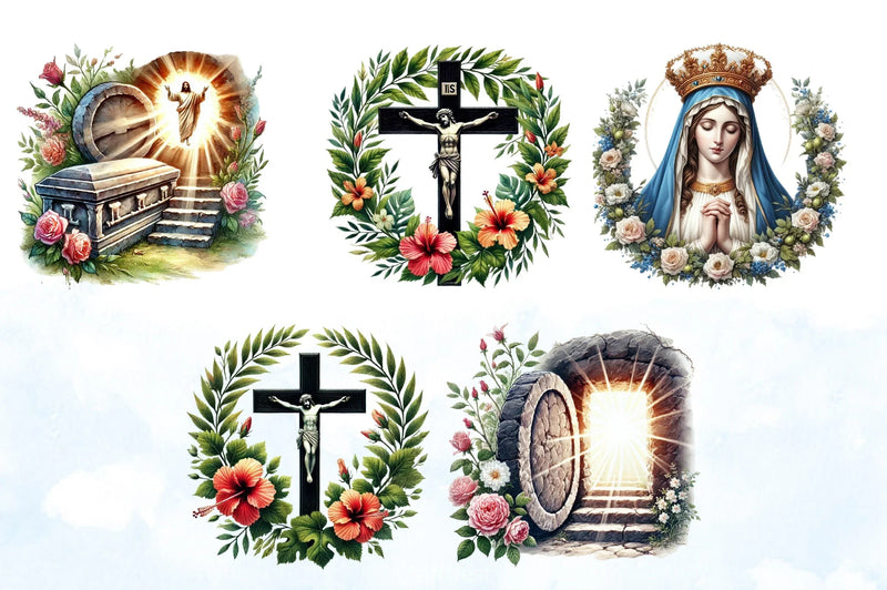 Christian Easter Clipart Bundle 4 - CraftNest - Digital Crafting and Art