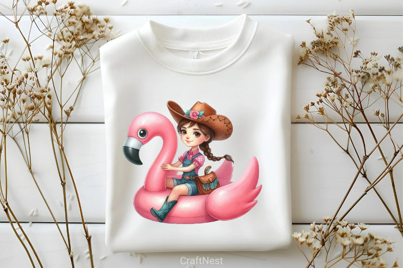 Summer Cowgirl Clipart Bundle - CraftNest - Digital Crafting and Art