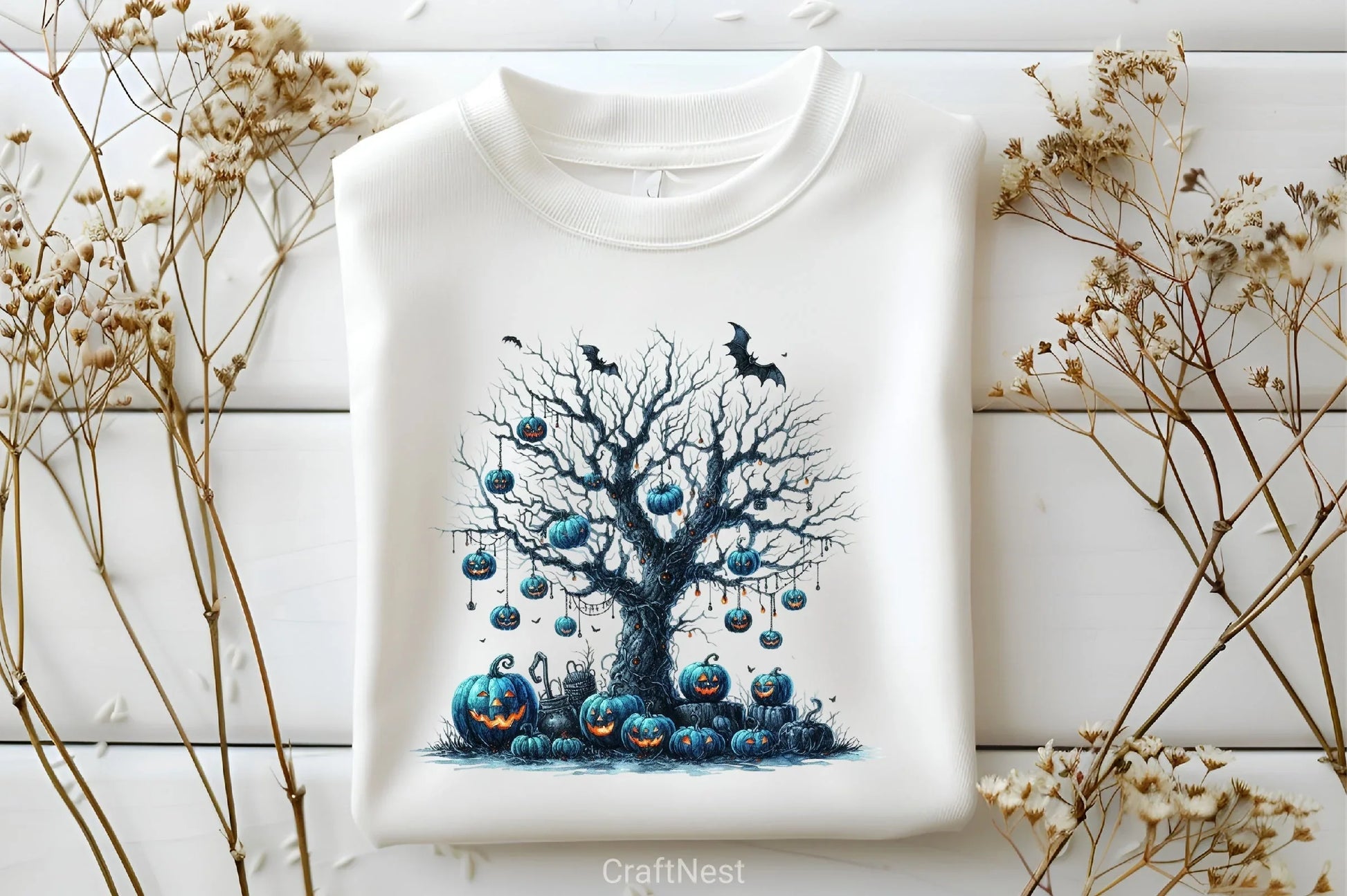 Blue Halloween Clipart Bundle - CraftNest - Digital Crafting and Art