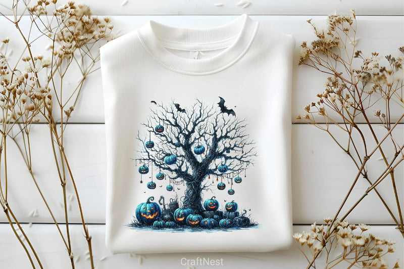 Blue Halloween Clipart Bundle - CraftNest - Digital Crafting and Art