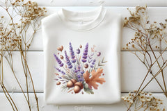 Lavender Fall Clipart Bundle - CraftNest - Digital Crafting and Art