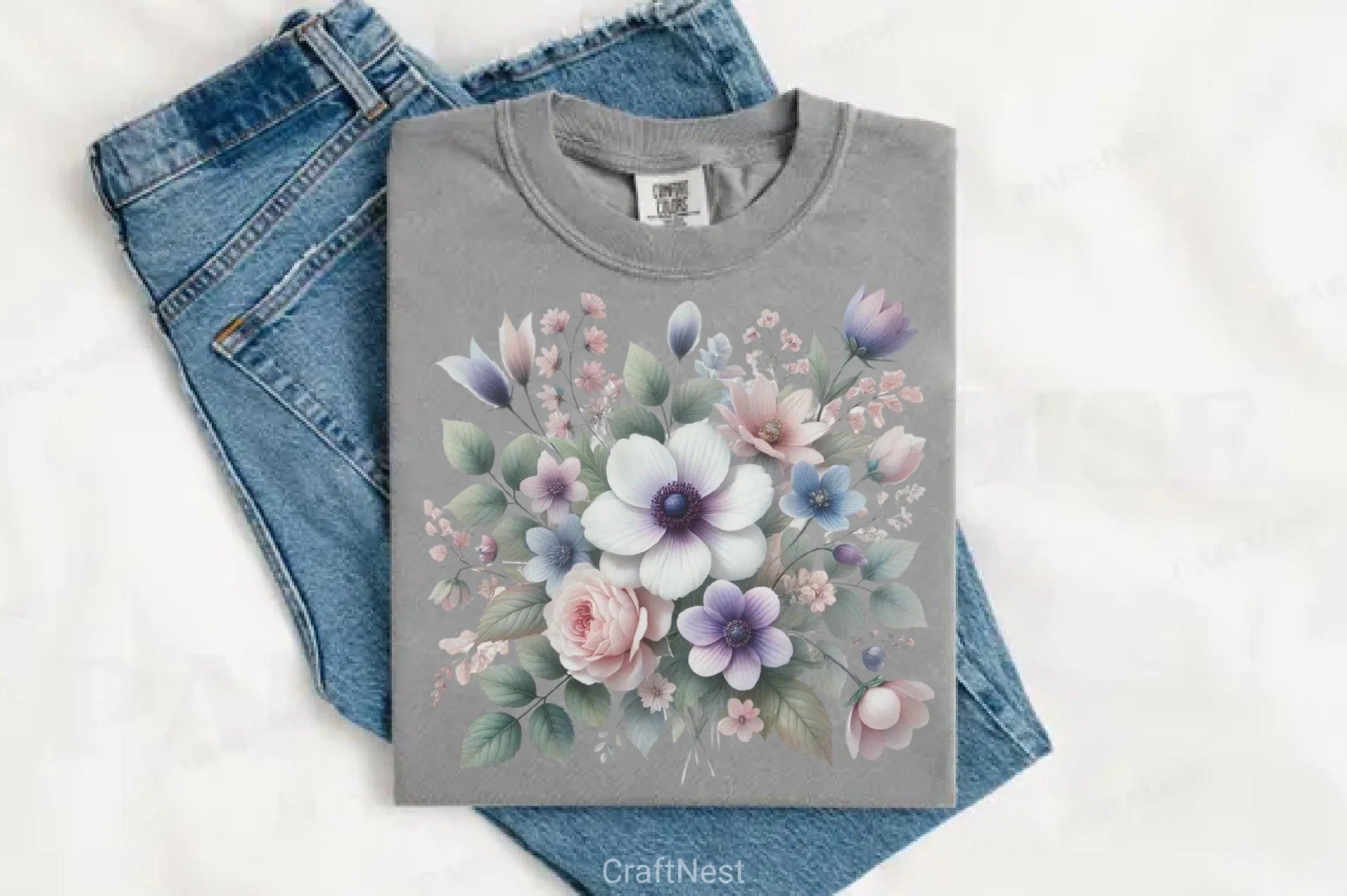 Timeless Bloom Flowers Clipart Bundle - CraftNest - Digital Crafting and Art