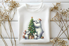 Christmas Polar Bear Clipart Bundle - CraftNest - Digital Crafting and Art