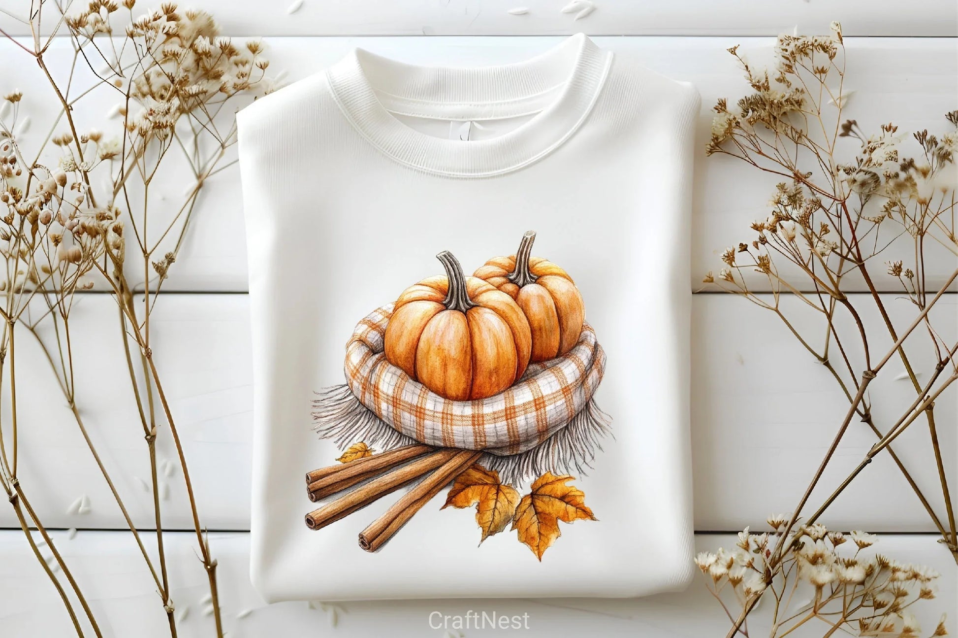 Neutral Autumn Clipart Bundle 7 - CraftNest - Digital Crafting and Art
