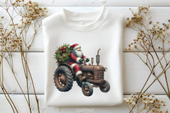 Christmas Santa Tractor Clipart Bundle - CraftNest - Digital Crafting and Art