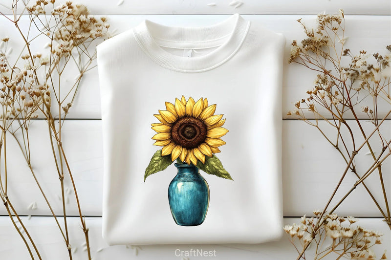 Sunflower Bliss Clipart Bundle - CraftNest - Digital Crafting and Art