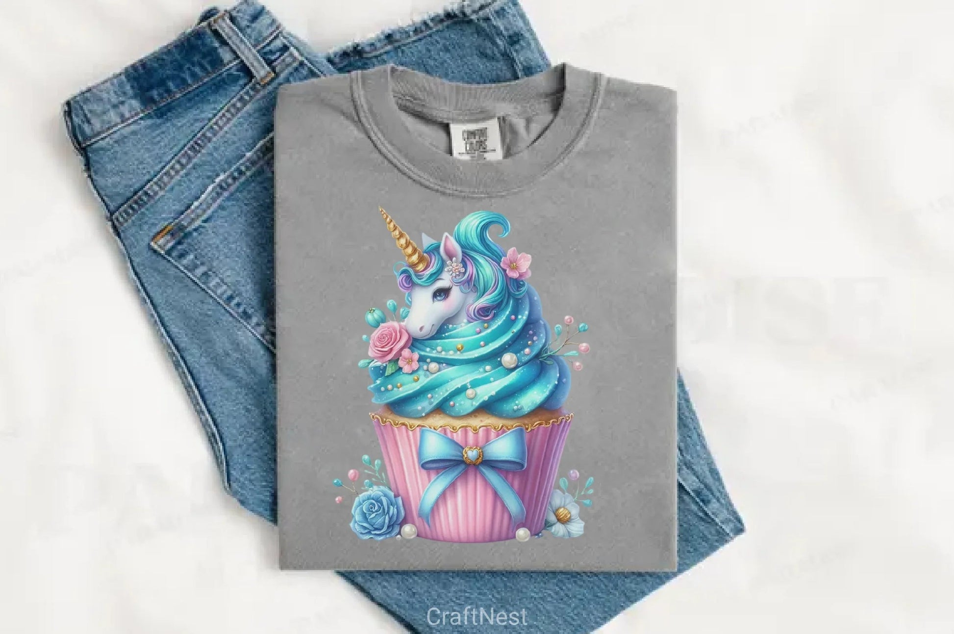 Unicorn Cupcakes Clipart Bundle - CraftNest - Digital Crafting and Art