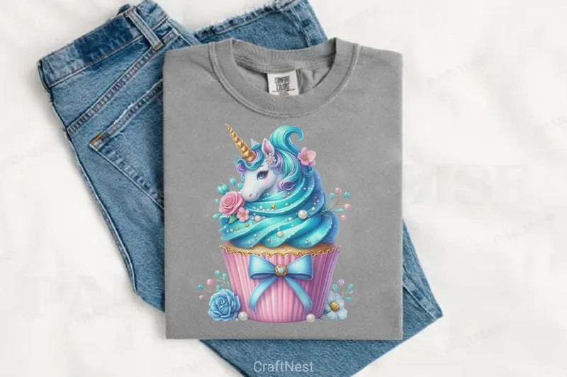 Unicorn Cupcakes Clipart Bundle - CraftNest - Digital Crafting and Art