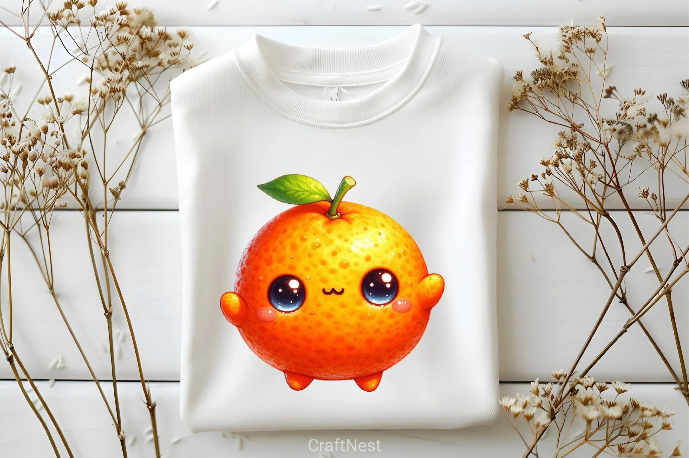 Cute Kawaii Fruits Clipart Bundle - CraftNest - Digital Crafting and Art