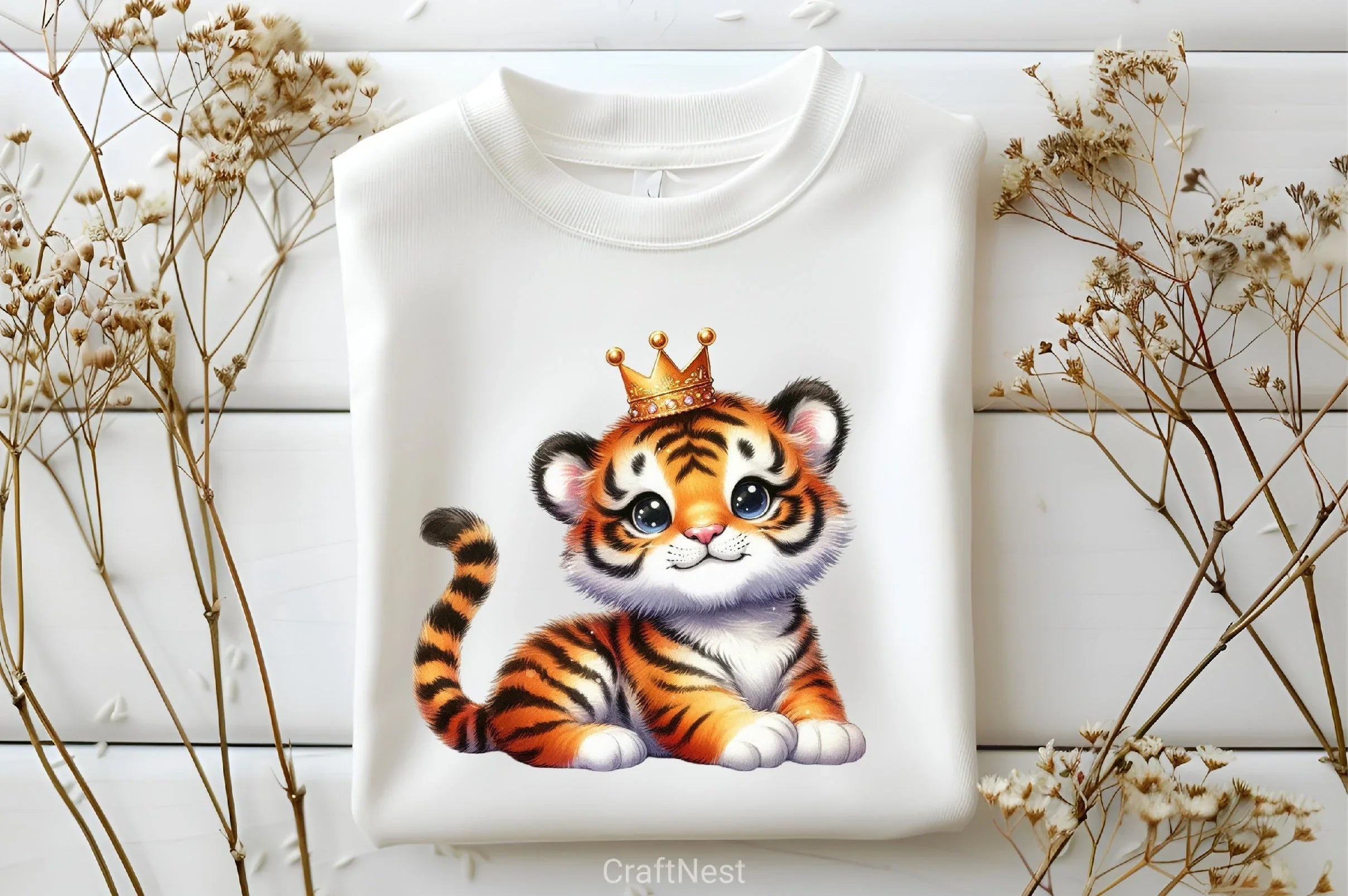 Cute Tiger Clipart Bundle - CraftNest - Digital Crafting and Art