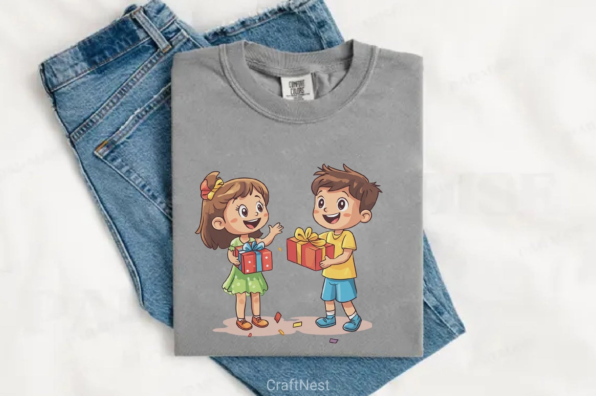 Little Boy & Girl Birthday Clipart Bundle - CraftNest - Digital Crafting and Art