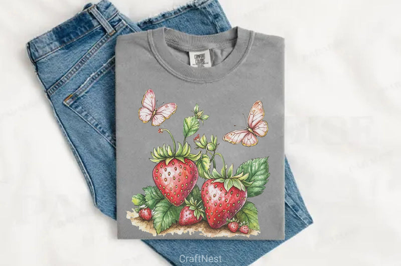 Warm Berry Spring Clipart Bundle 3 - CraftNest - Digital Crafting and Art