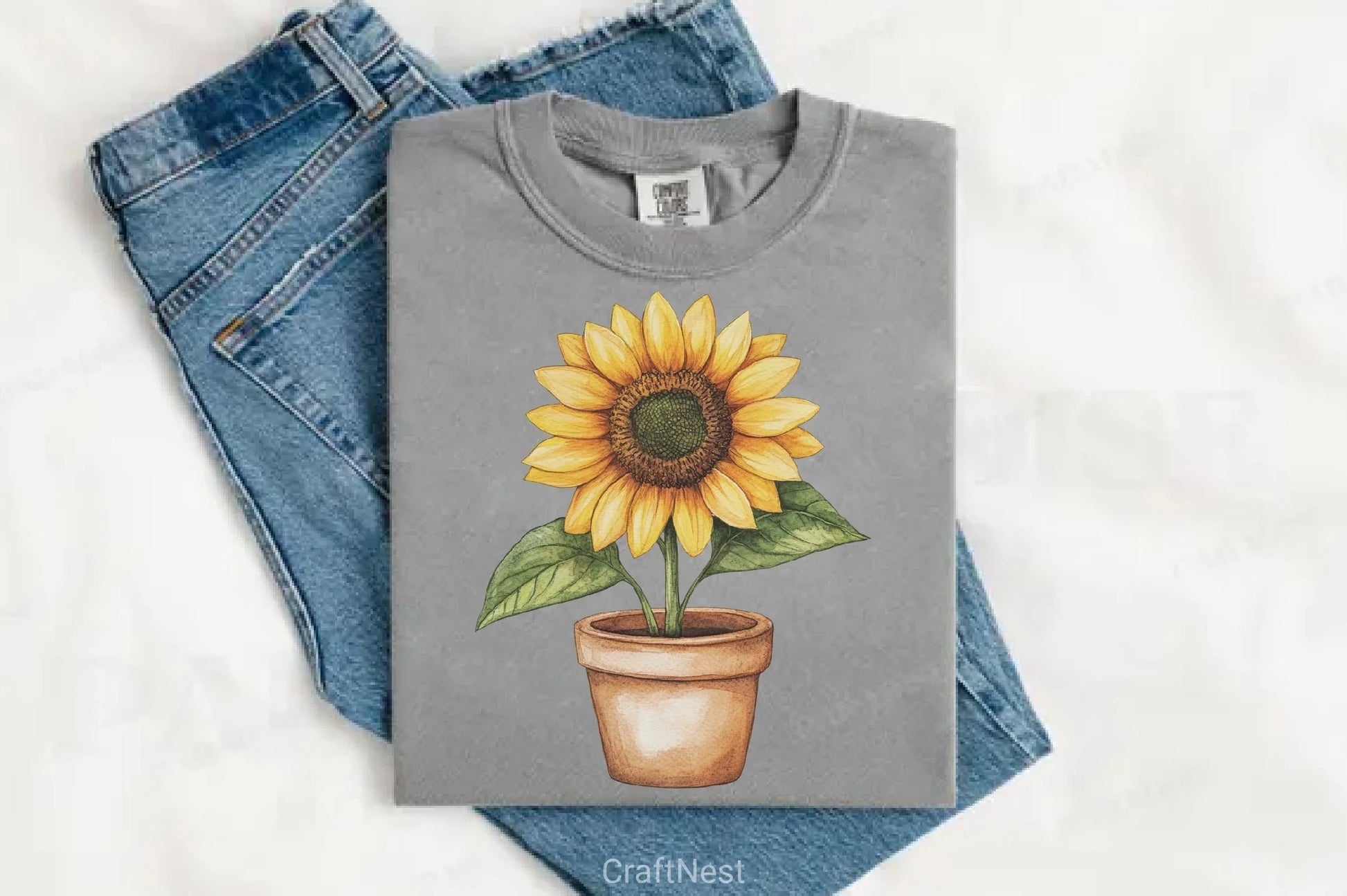 Spring Sunflower Clipart Bundle - CraftNest - Digital Crafting and Art