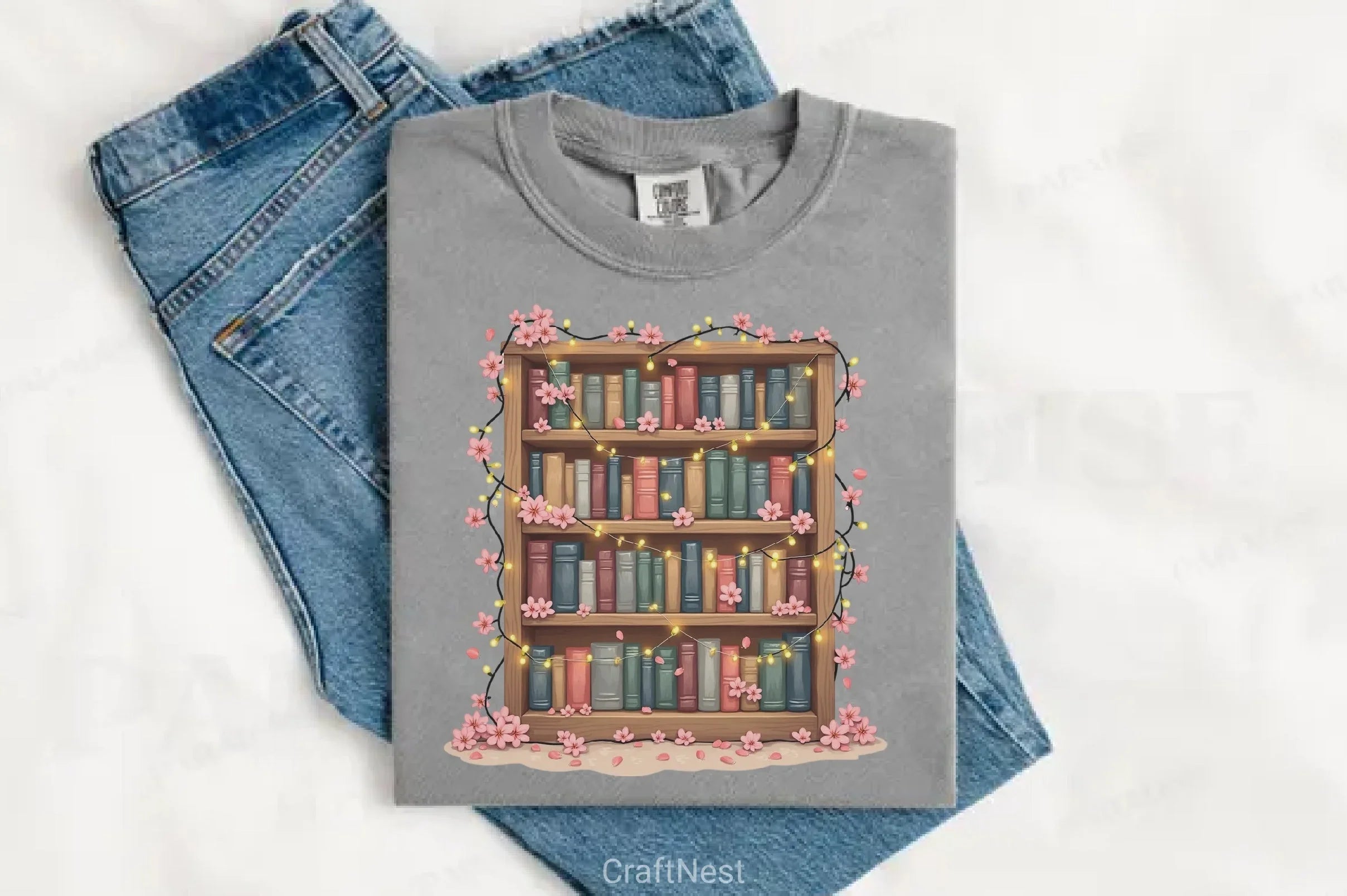 Spring Bookshelf Clipart Bundle 2 - CraftNest - Digital Crafting and Art