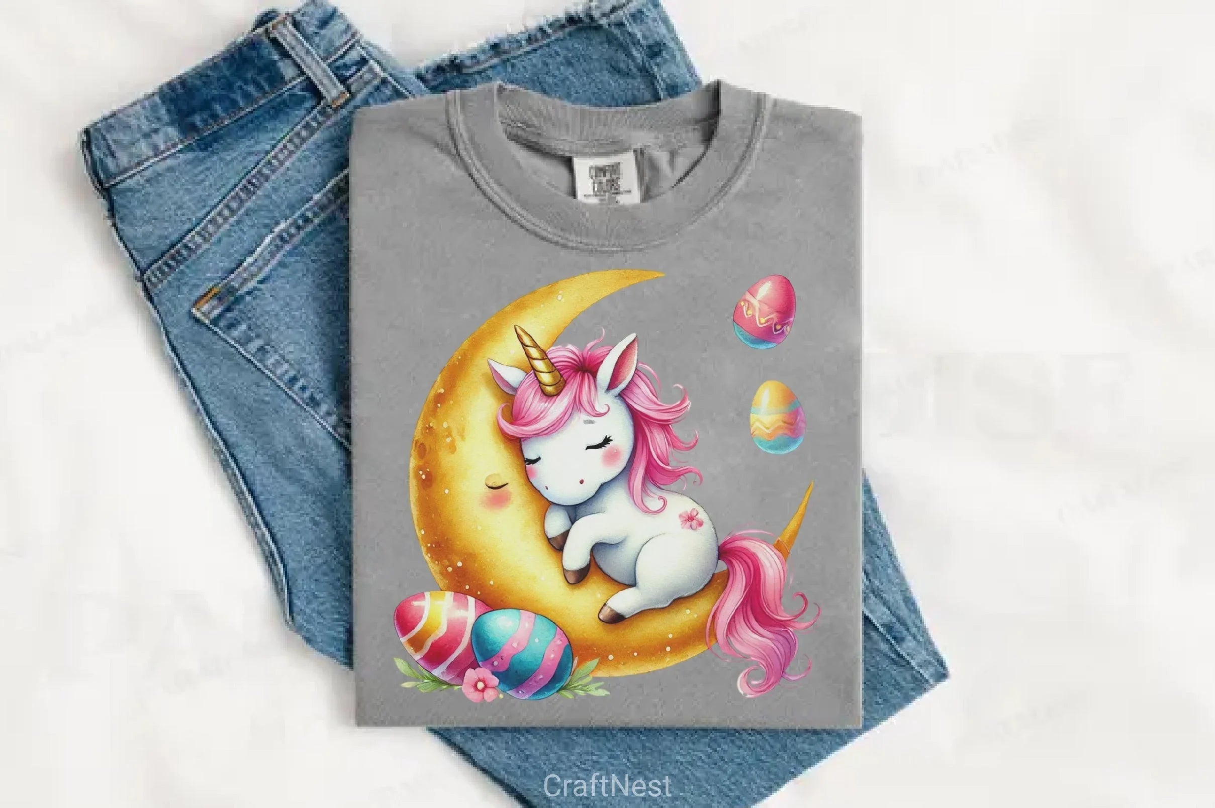 Newborn Unicorn Easter Clipart Bundle - CraftNest - Digital Crafting and Art