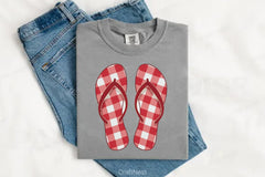 Summer Red Gingham Clipart Bundle - CraftNest - Digital Crafting and Art