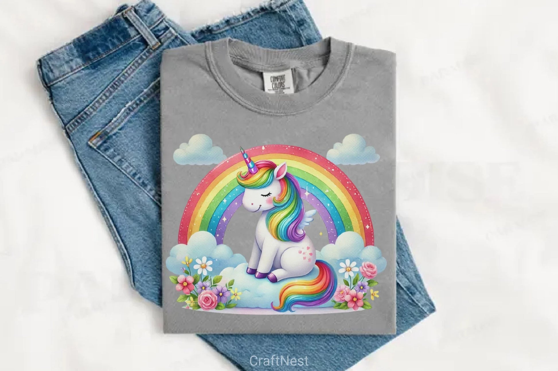 Rainbow Unicorn Fantasy Clipart Bundle - CraftNest - Digital Crafting and Art