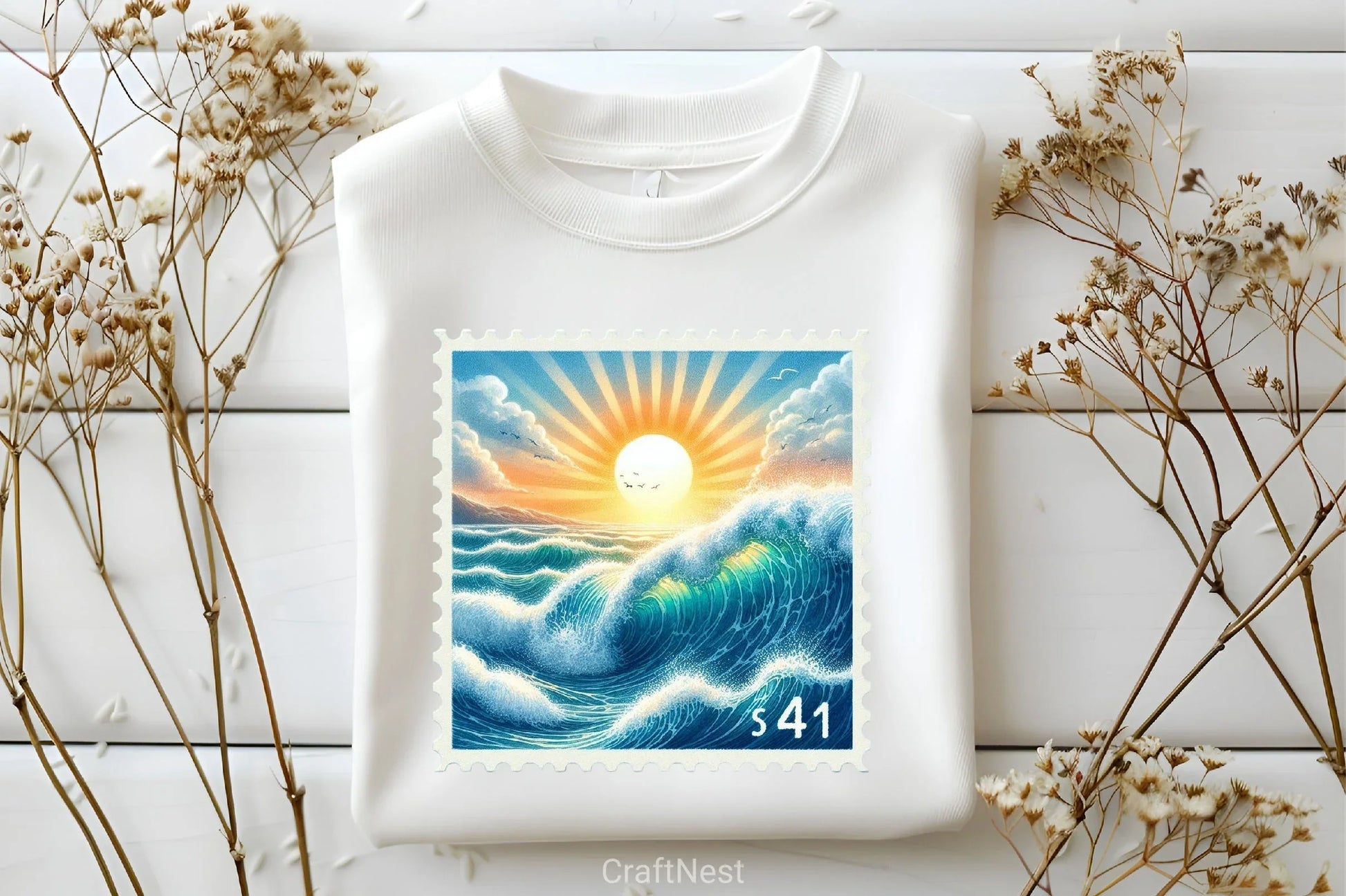 Summer Coastal Stamp Clipart Bundle - CraftNest - Digital Crafting and Art