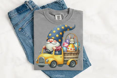 Easter Truck Gnomes Clipart Bundle - CraftNest - Digital Crafting and Art