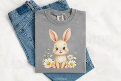 Cute Animals & Daisy Flowers Clipart Bundle - CraftNest - Digital Crafting and Art
