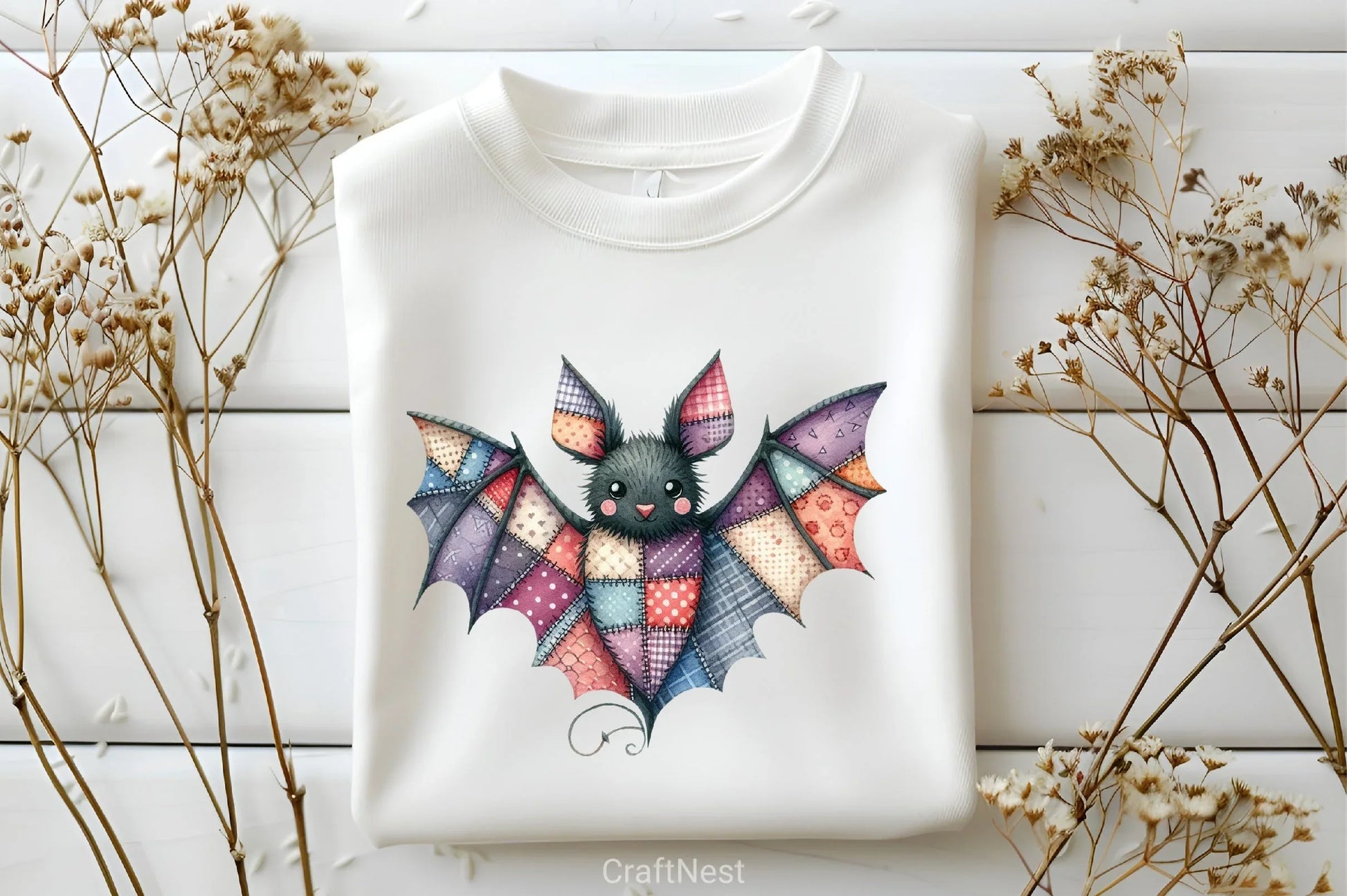 Patchwork Halloween Clipart Bundle - CraftNest - Digital Crafting and Art