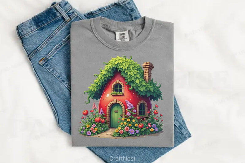 Fantasy Garden Houses Clipart Bundle - CraftNest - Digital Crafting and Art