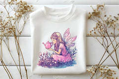 Pink Fairy Garden Clipart Bundle - CraftNest - Digital Crafting and Art