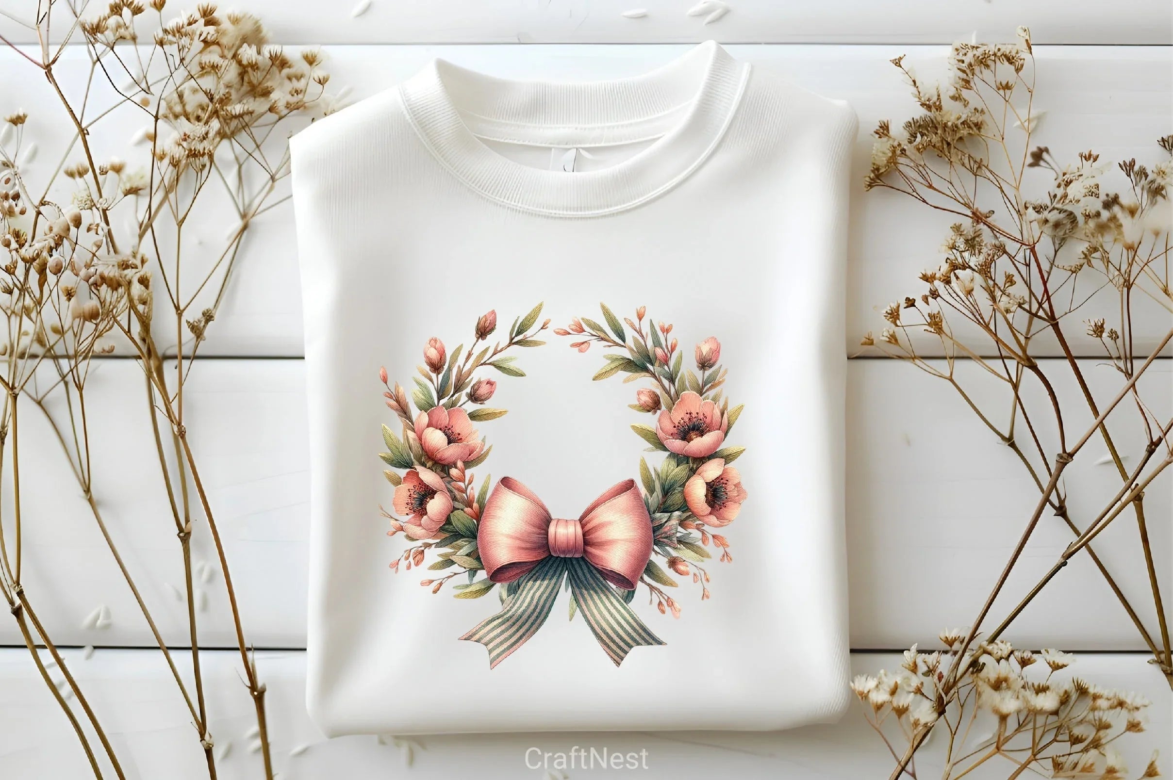 Patriotic Coquette Wreath Clipart Bundle - CraftNest - Digital Crafting and Art