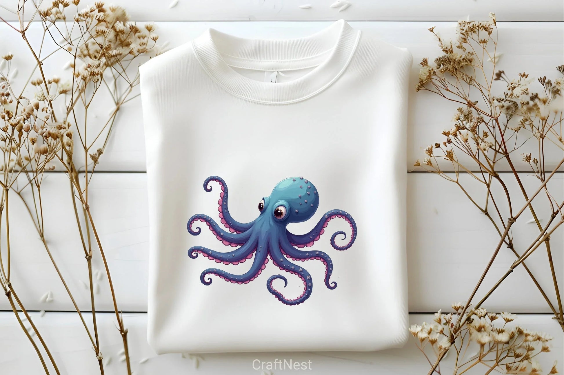 Cute Octopus Clipart Bundle - CraftNest - Digital Crafting and Art