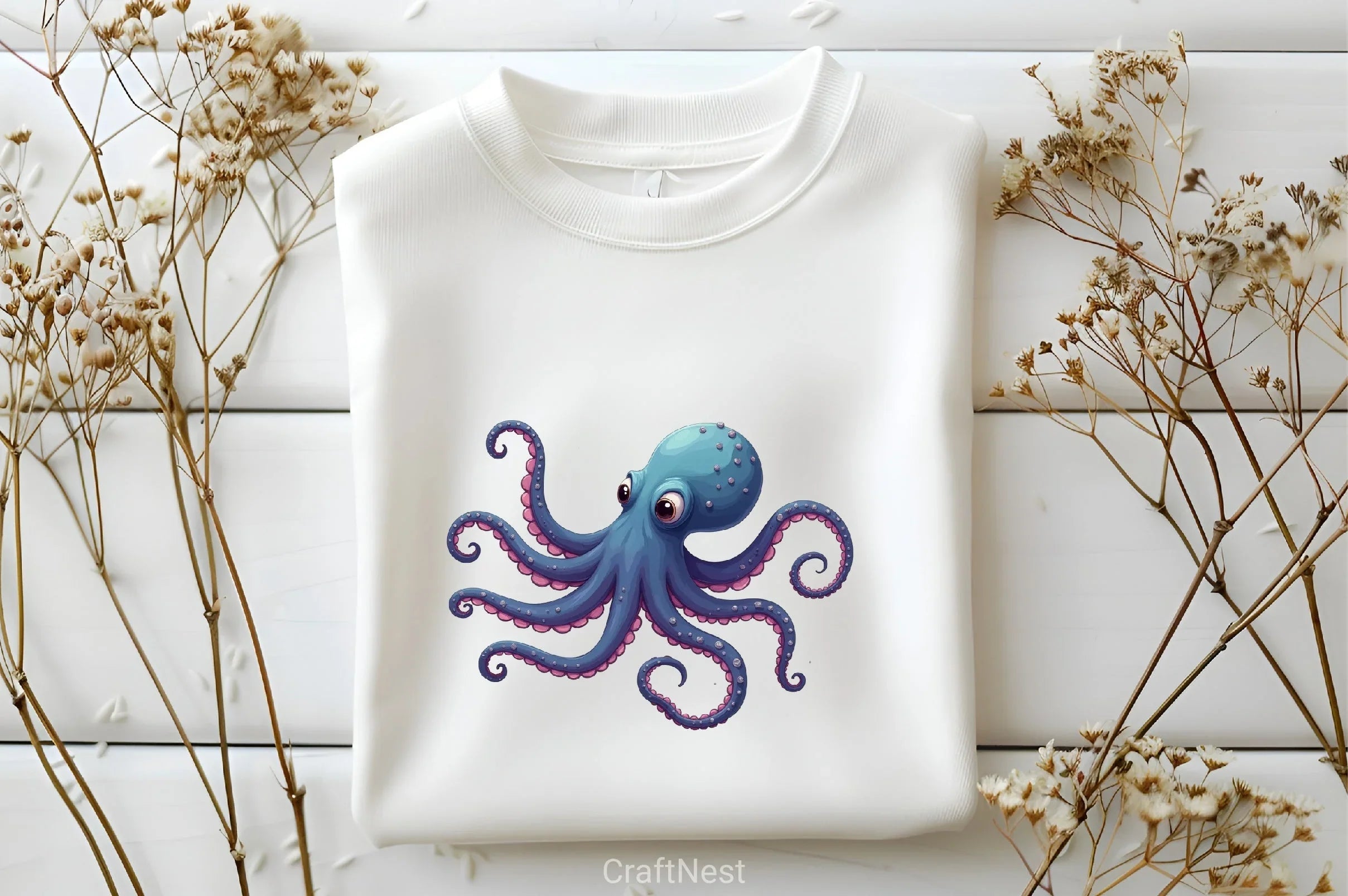 Cute Octopus Clipart Bundle - CraftNest - Digital Crafting and Art