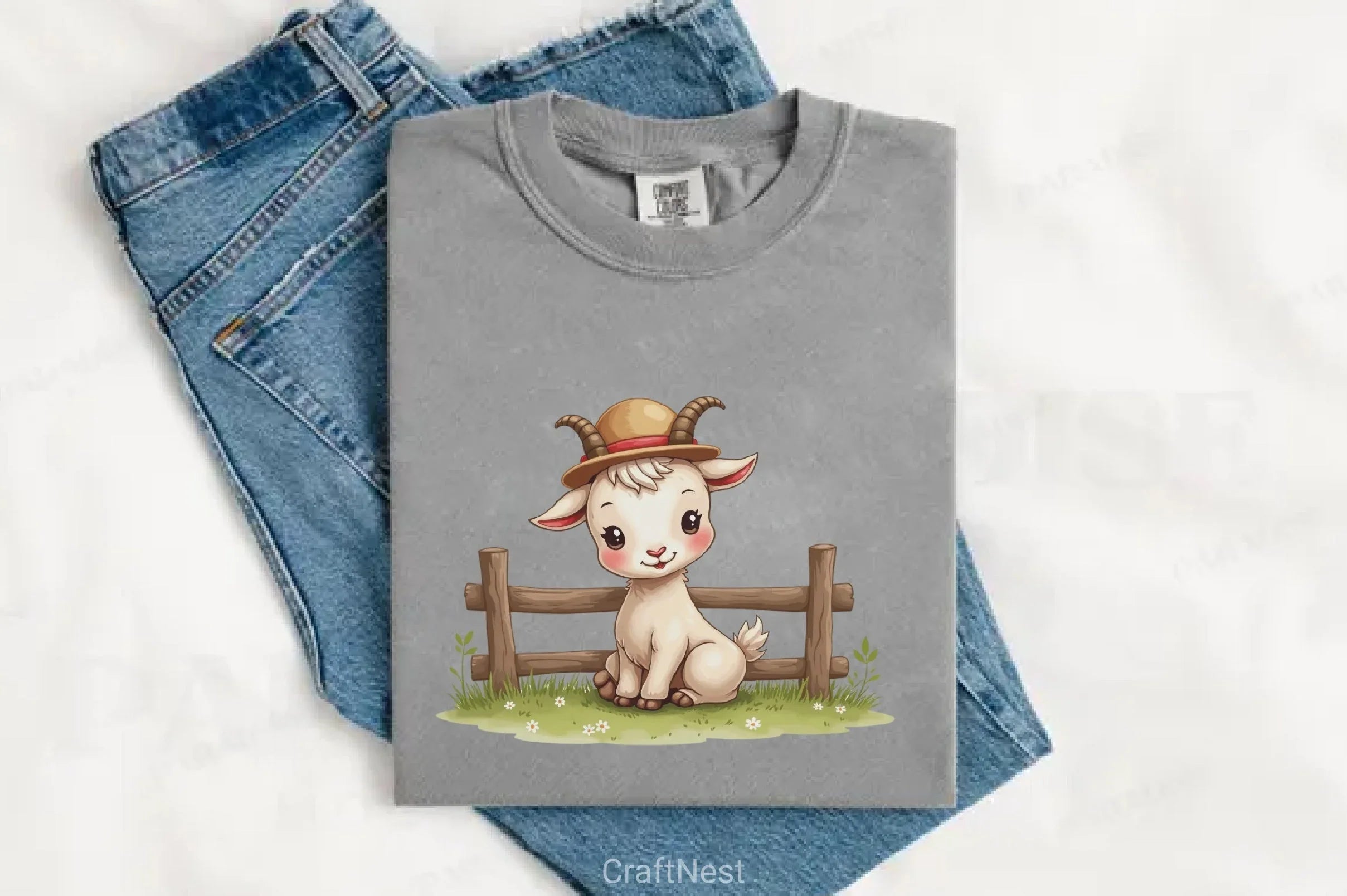 Cute Goat Clipart Bundle - CraftNest - Digital Crafting and Art