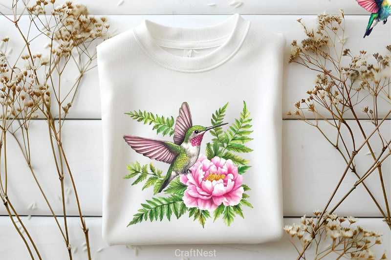 Beautiful Hummingbird Clipart Bundle - CraftNest - Digital Crafting and Art