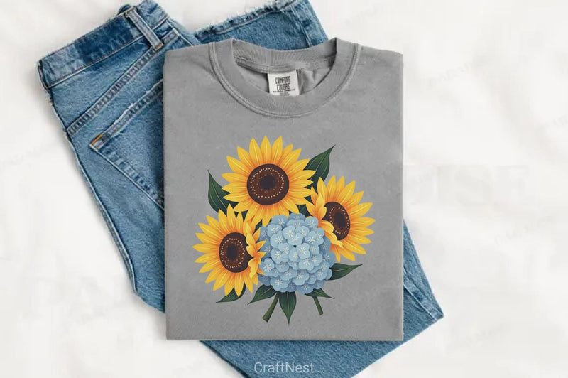 Sunflowers Clipart Bundle 5 - CraftNest - Digital Crafting and Art