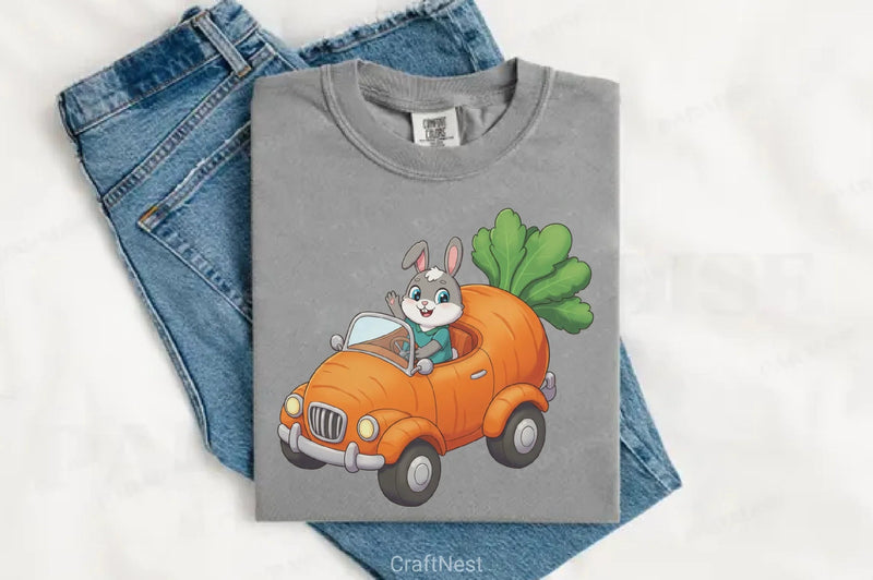 Easter Bunny Speedy Carrot Clipart Bundle - CraftNest - Digital Crafting and Art