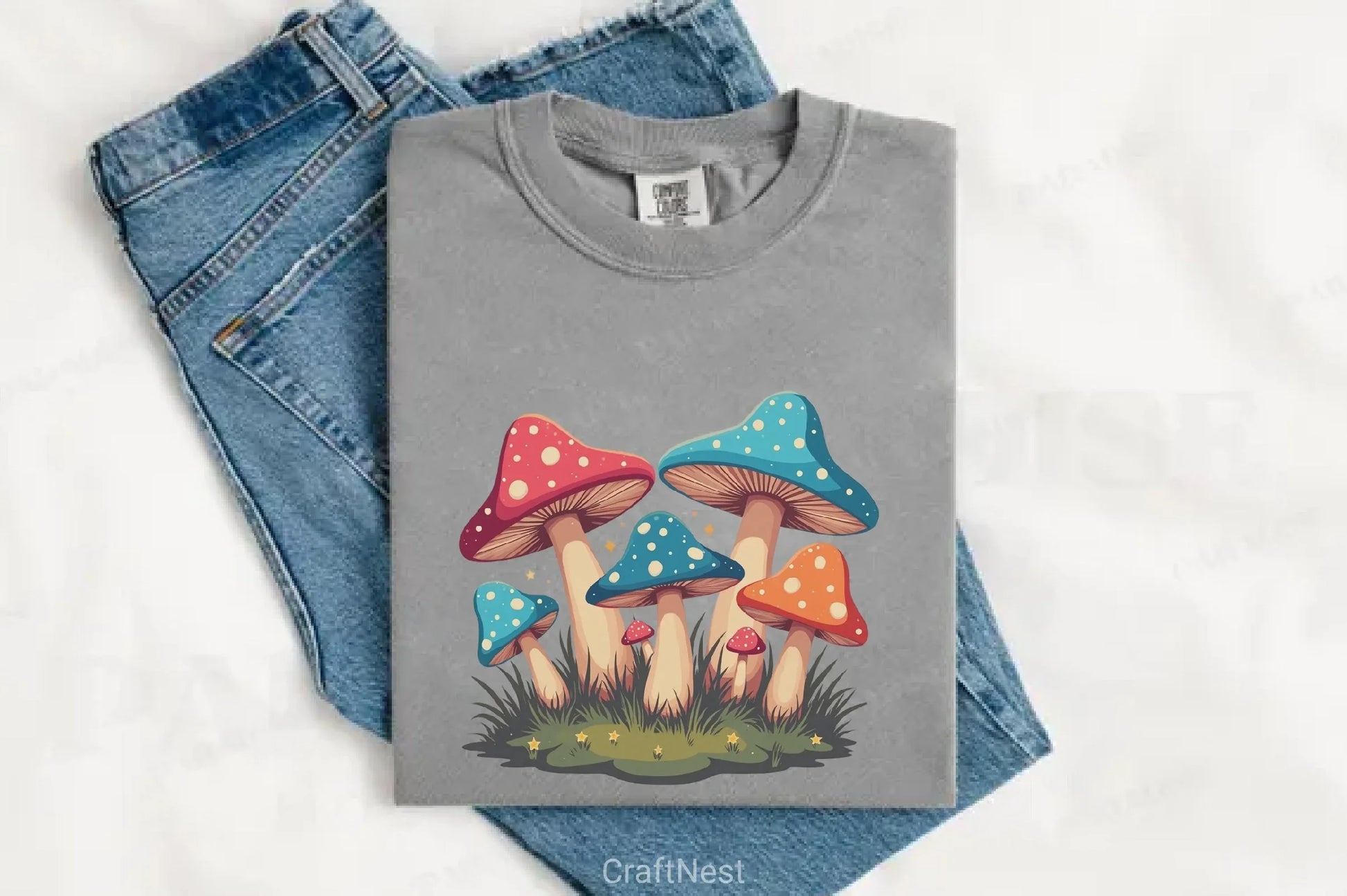 Summer Mushrooms Clipart Bundle - CraftNest - Digital Crafting and Art