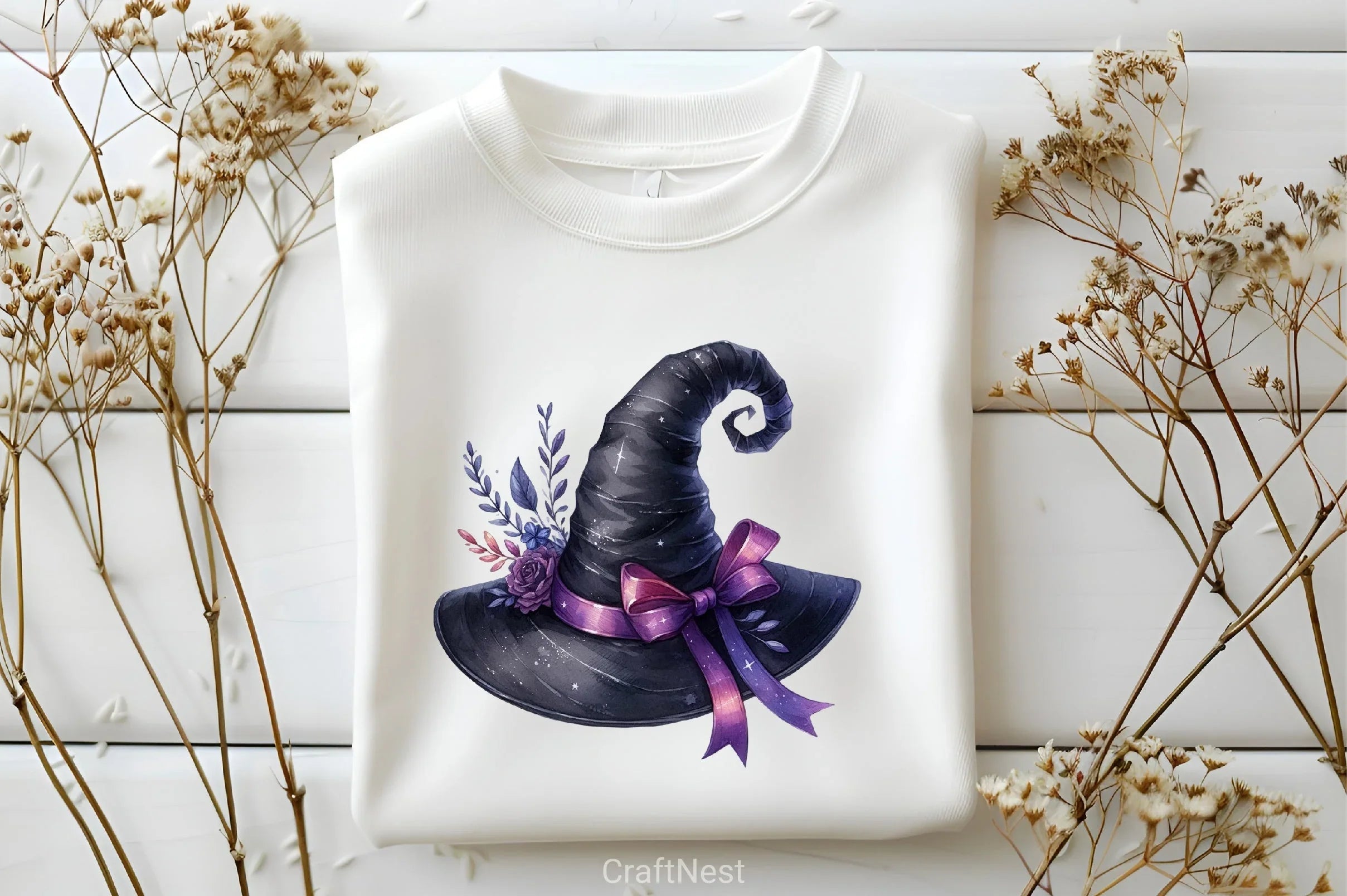 Witch Hat Halloween Clipart Bundle - CraftNest - Digital Crafting and Art